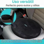 Cojín redondo de espuma viscoelástica con gel
