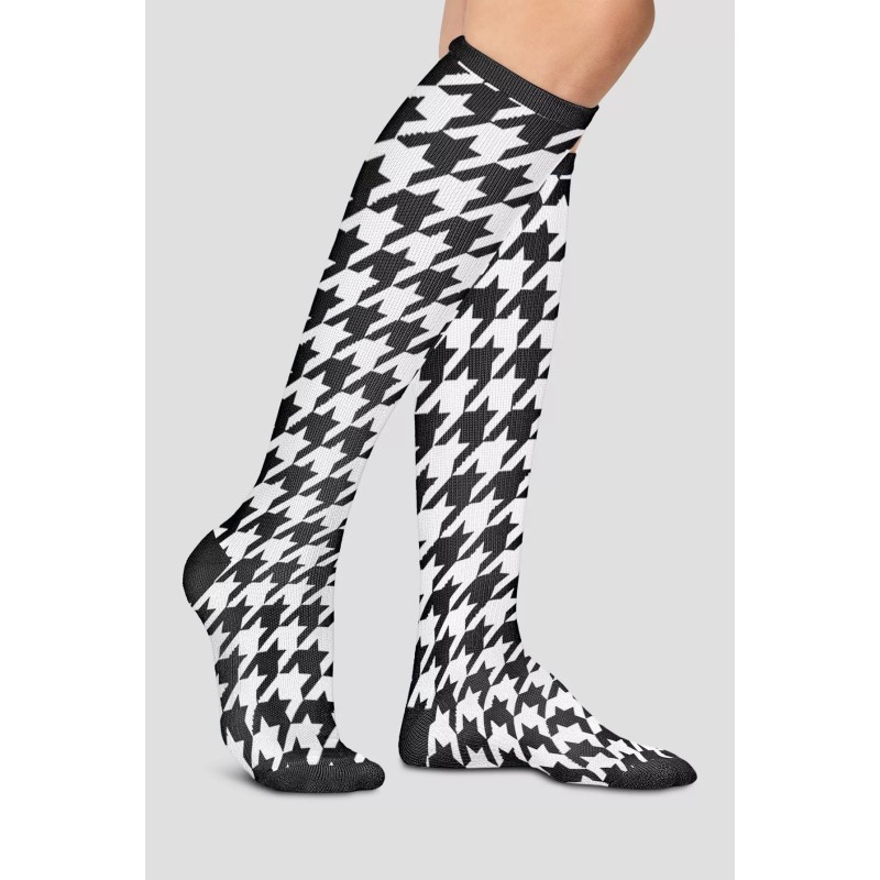 Calceta compresiva 10-15 mmhg Houndstooth