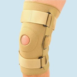 Estabilizador de rodilla con bisagra beige