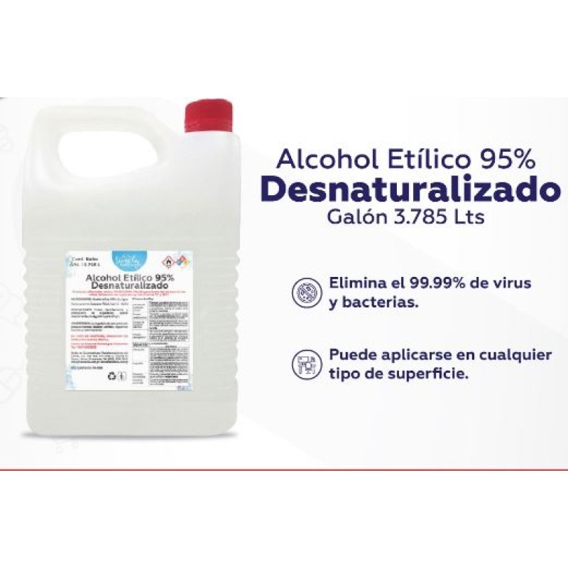 Alcohol etílico 95% galón 