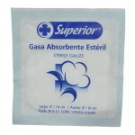 Gasa esteril 10x10cm caja de 100 unidades.