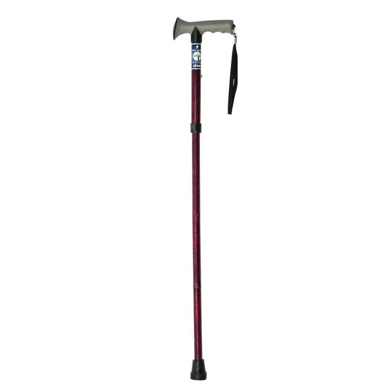 Baston de aluminio plegable mango de gel