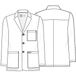 Bata Médica Cherokee Tipo Saco caballero