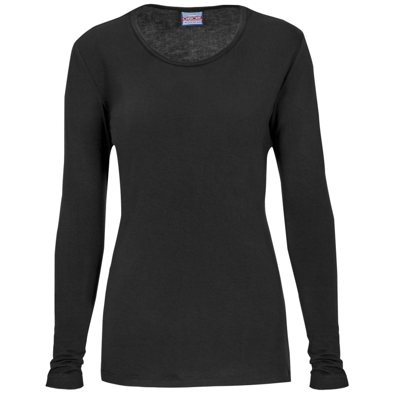 Camiseta de manga larga para dama Negra