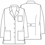 Bata tipo saco de Dama Cherokee anti Bacterias anti Fluido 