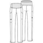 Pantalón de Materniad Revolution Vino