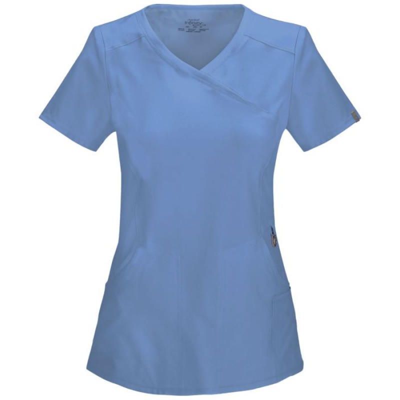 Filipina Médica Infinity Mock Wrap Dama