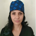 Gorro de tela batman azul