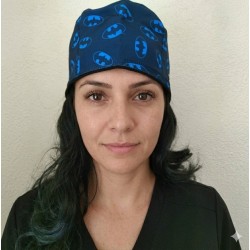 Gorro de tela batman azul