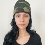 Gorro de tela camuflajeado