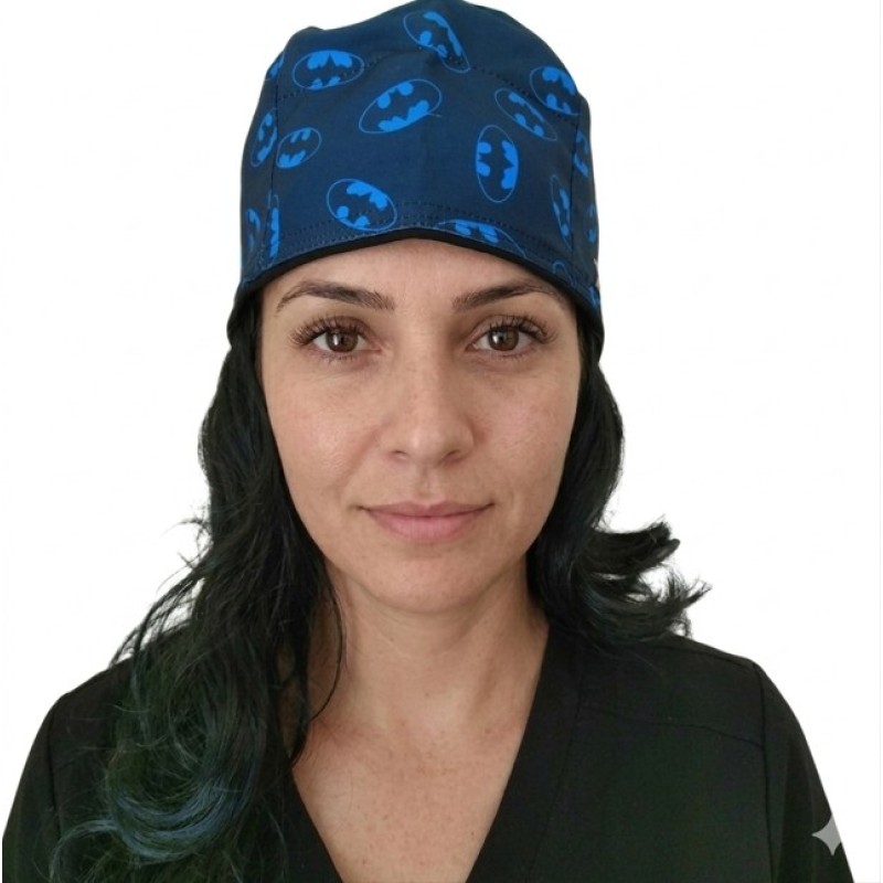 Gorro de tela batman azul