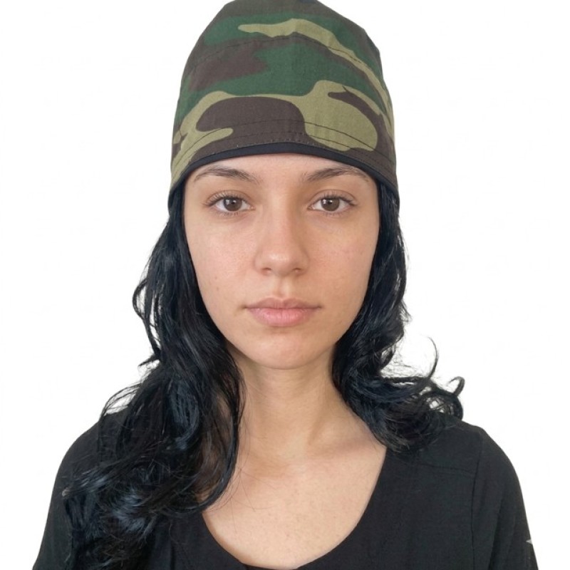 Gorro de tela camuflajeado Gorro de tela camuflajeado