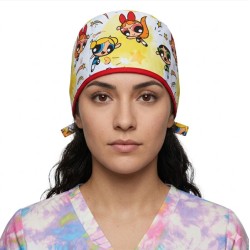 Gorro de Tela Mayan Scrubs Chicas super poderosas fondo blanco