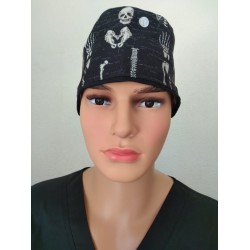 Gorro de Tela Mayan Scrubs Trauma B/N