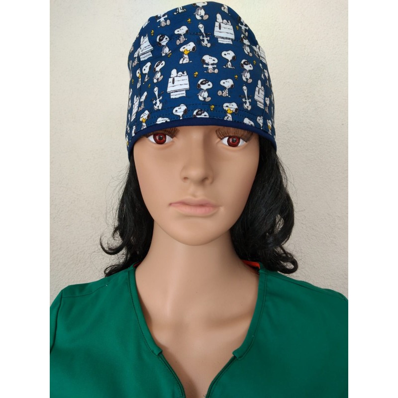 Gorro de Tela Mayan Scrubs con elástico posterior Snoopy mini