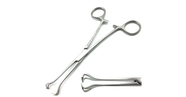Foschi Premium - Pinza da presa Babcock con cremagliera per laparoscopia