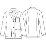 Bata tipo Saco Cherokee LAB  para Dama Blanca 