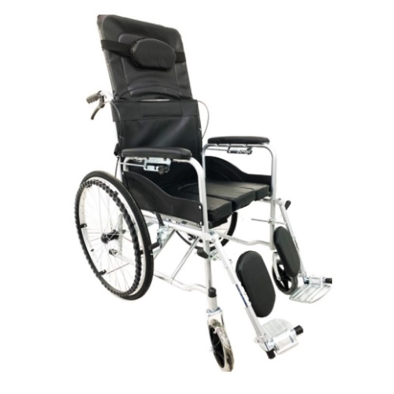 Silla de Rueda semi reclinable con baño