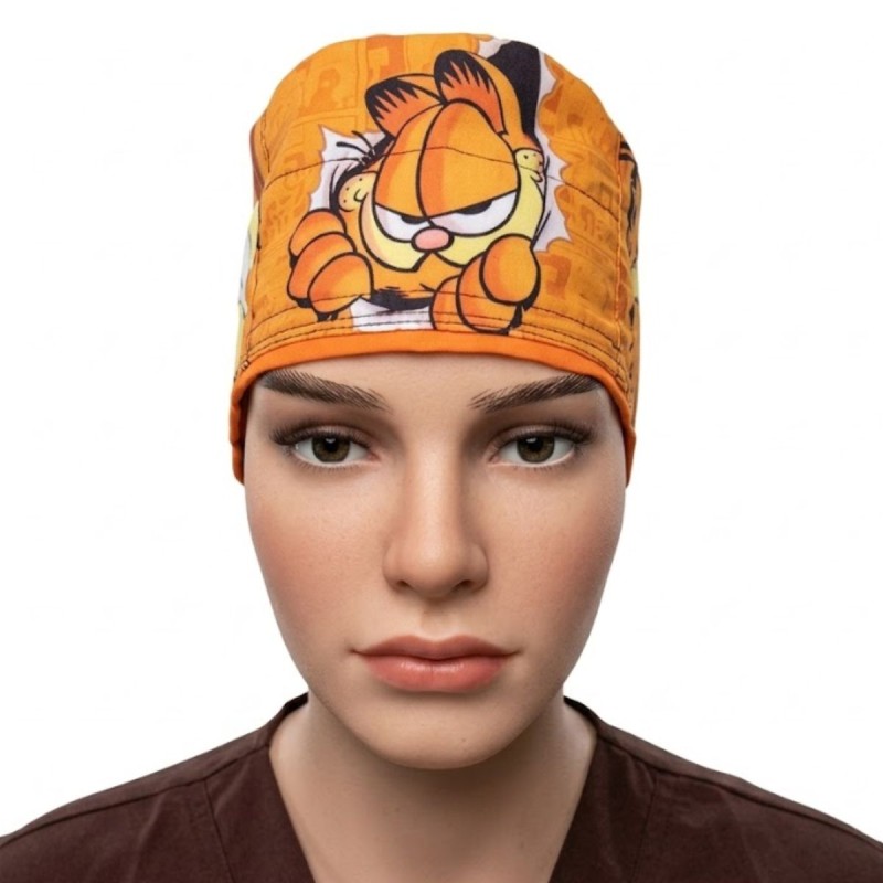 Gorro de tela mayan scrubs  garfield y odie