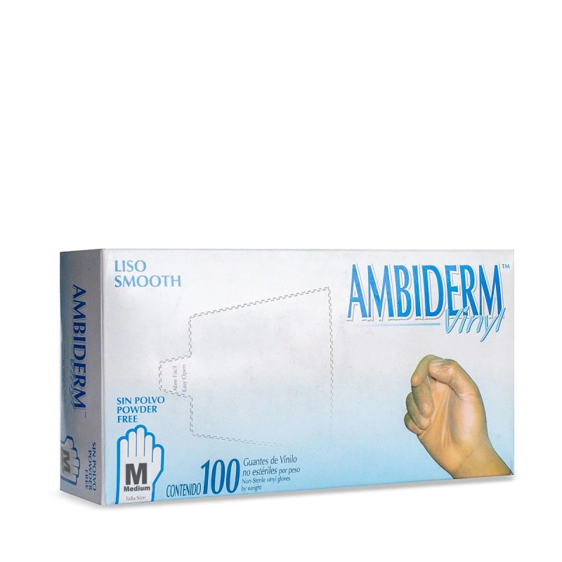 Guante Ambiderm de Vinyl libre de polvo