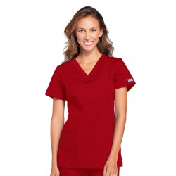 Filipina V Neck Top para Dama Roja