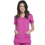 Filipina V Neck Top para Dama Rosada