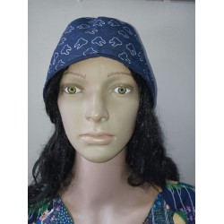 Gorro de Tela Mayan Scrubs Muelas Fondo Azul