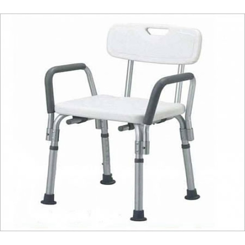 Silla Para Ducha Con Agarraderas y Respaldo